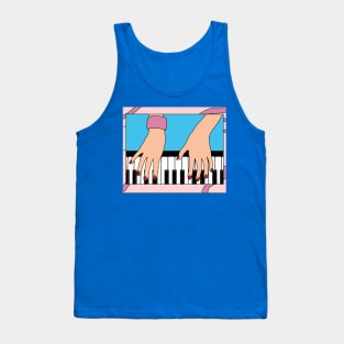 Proud Pianist Piano Lovers Wing Tank Top